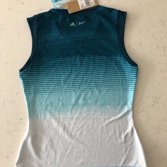 ADIDAS x Parley Tennis Tank Blue White Top XS - Picture 7 of 10